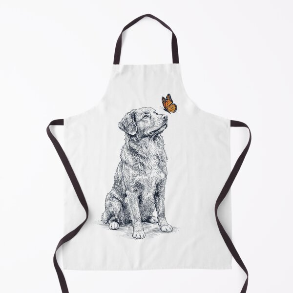 Item preview, Vintage Nova Scotia Duck Tolling Retriever with Butterfly Dog Lover designed and sold by DoodleTortle.