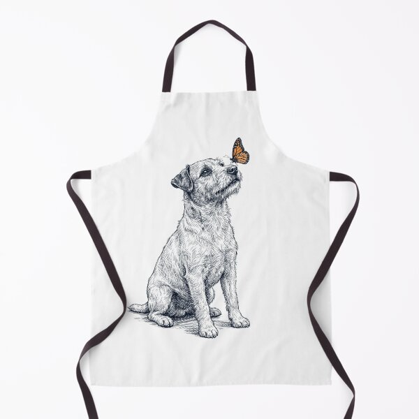 Item preview, Vintage Patterdale Terrier with Butterfly Dog Lover designed and sold by DoodleTortle.