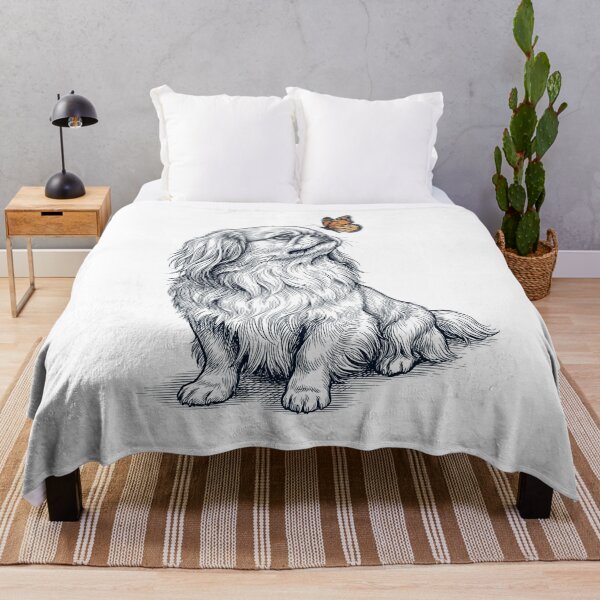 Item preview, Vintage Pekingese with Butterfly Dog Lover designed and sold by DoodleTortle.