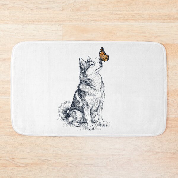 Item preview, Vintage Pomsky with Butterfly Dog Lover designed and sold by DoodleTortle.