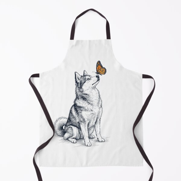 Item preview, Vintage Pomsky with Butterfly Dog Lover designed and sold by DoodleTortle.