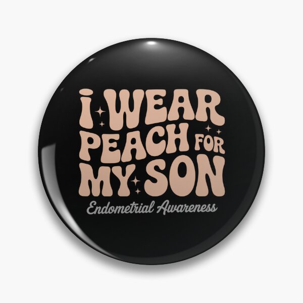 Item preview, Endometrial Cancer Awareness Peach Ribbon Support Squad  designed and sold by sailorjessiArt.