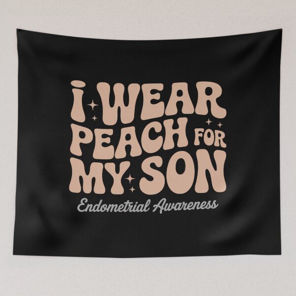 Item preview, Endometrial Cancer Awareness Peach Ribbon Support Squad  designed and sold by sailorjessiArt.