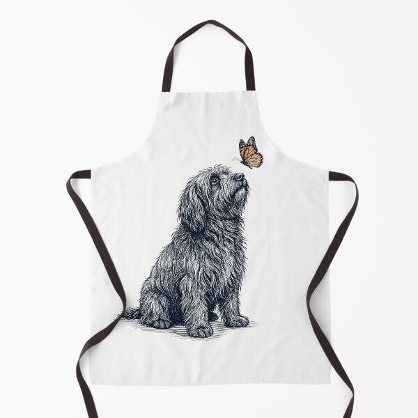 Item preview, Vintage Puli with Butterfly Dog Lover designed and sold by DoodleTortle.