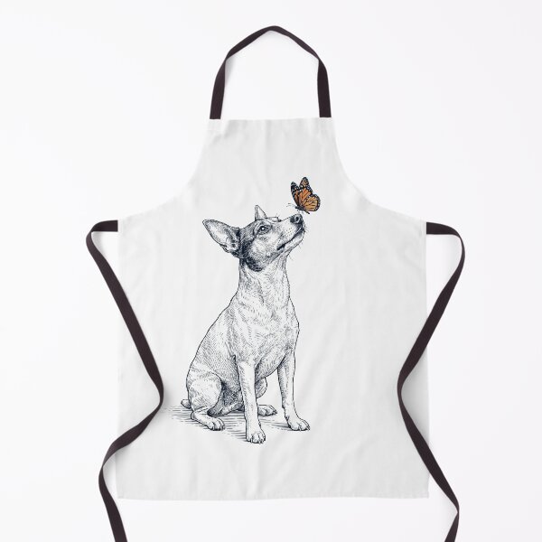 Item preview, Vintage Rat Terrier with Butterfly Dog Lover designed and sold by DoodleTortle.