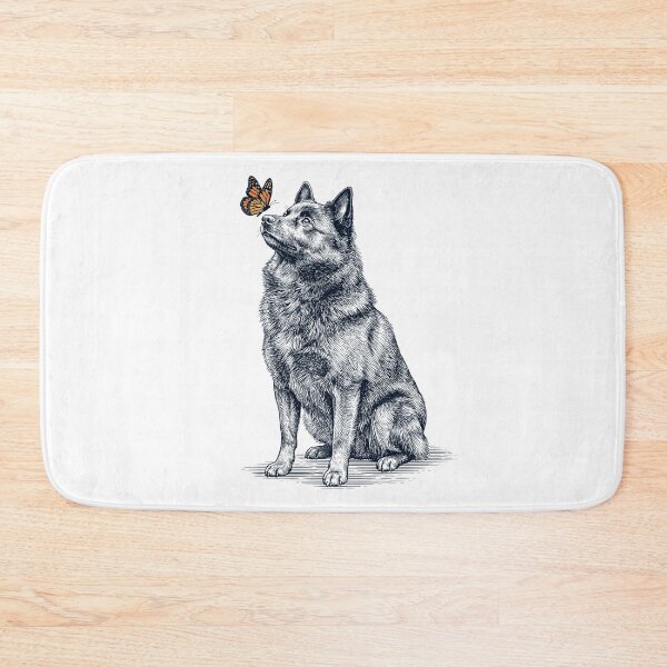 Item preview, Vintage Schipperke with Butterfly Dog Lover designed and sold by DoodleTortle.