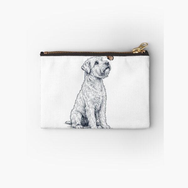 Item preview, Vintage Soft Coated Wheaten Terrier with Butterfly Dog Lover designed and sold by DoodleTortle.