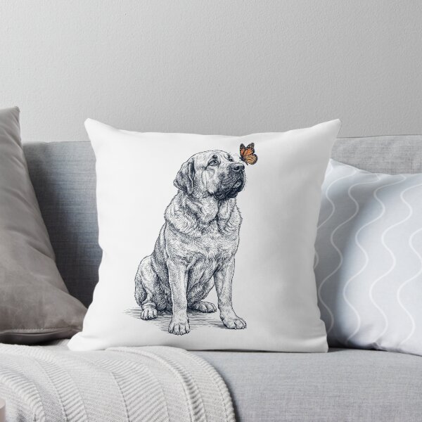 Item preview, Vintage Spanish Mastiff with Butterfly Dog Lover designed and sold by DoodleTortle.