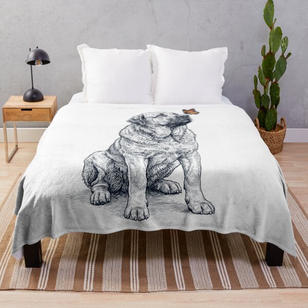 Item preview, Vintage Spanish Mastiff with Butterfly Dog Lover designed and sold by DoodleTortle.