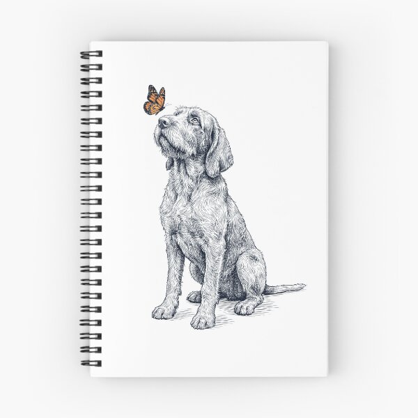 Item preview, Vintage Spinone Italiano with Butterfly Dog Lover designed and sold by DoodleTortle.