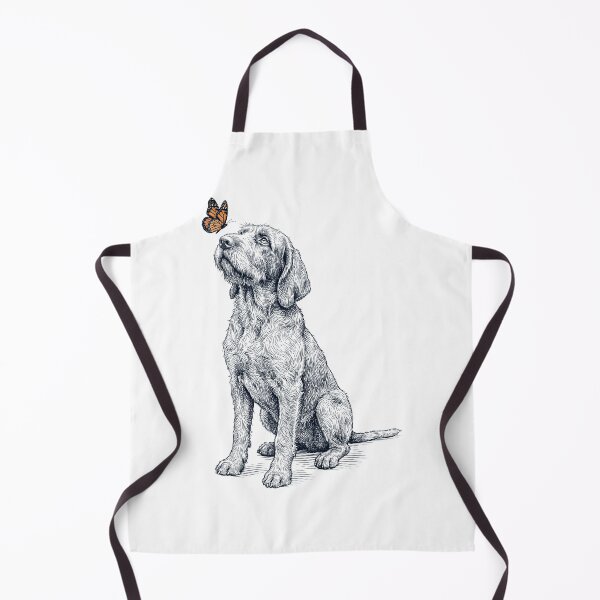 Item preview, Vintage Spinone Italiano with Butterfly Dog Lover designed and sold by DoodleTortle.
