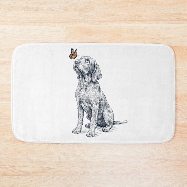 Item preview, Vintage Spinone Italiano with Butterfly Dog Lover designed and sold by DoodleTortle.