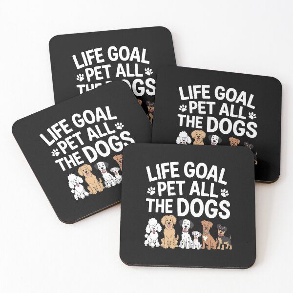 Item preview, Life Goal Pet All The Dogs Cute Cartoon Pups designed and sold by OlyvieArt.