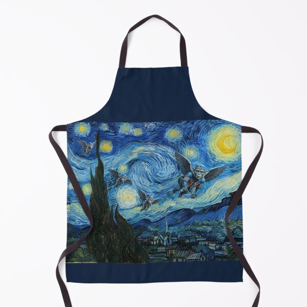 Item preview, Flying Monkeys Starry Night Shirt, Wizard of Oz Inspired Van Gogh Art Tee, Wicked Witch Winged Monkeys Graphic T-Shirt designed and sold by TheClockOutClub.
