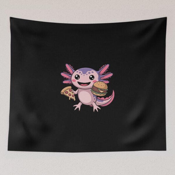 Item preview, Axolotl Enjoying Fast Food designed and sold by jkrphoto.