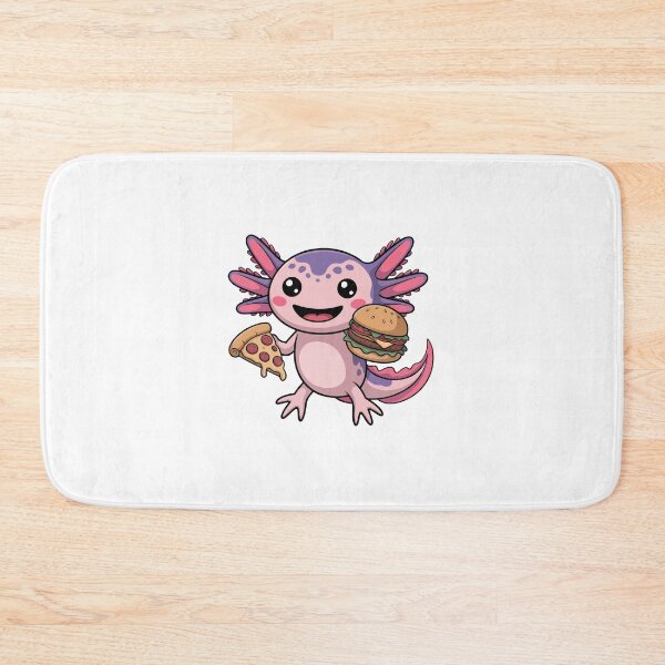 Item preview, Axolotl Enjoying Fast Food designed and sold by jkrphoto.