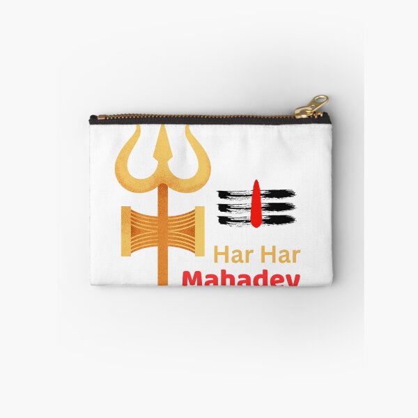 Item preview, Har Har Mahadev Shiva Trishul Golden Hindu God designed and sold by sidhuscraft.