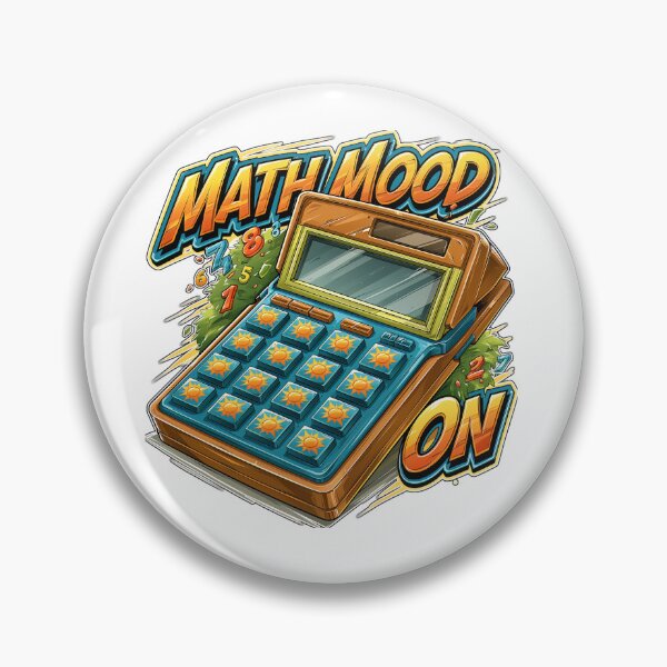 Item preview, Math Mood On Funny Retro Calculator Graphic for Teachers designed and sold by Marcikart.