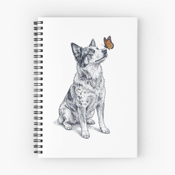 Item preview, Vintage Texas Heeler with Butterfly Dog Lover designed and sold by DoodleTortle.