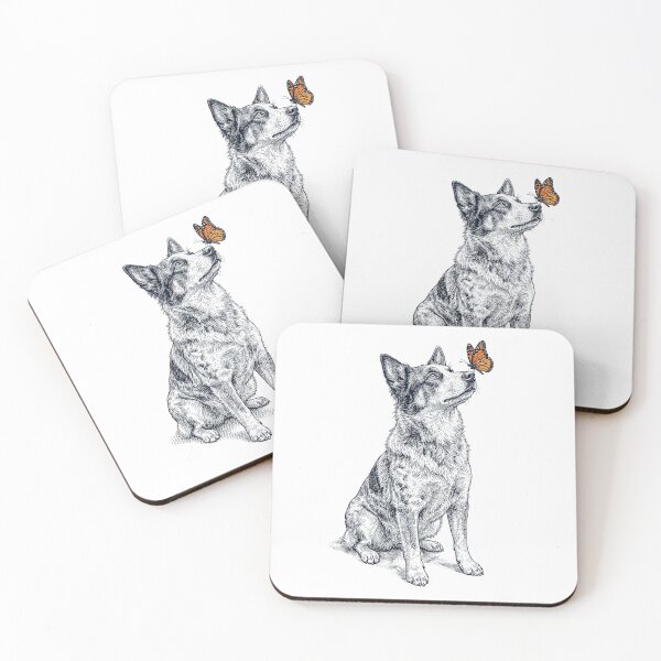 Item preview, Vintage Texas Heeler with Butterfly Dog Lover designed and sold by DoodleTortle.