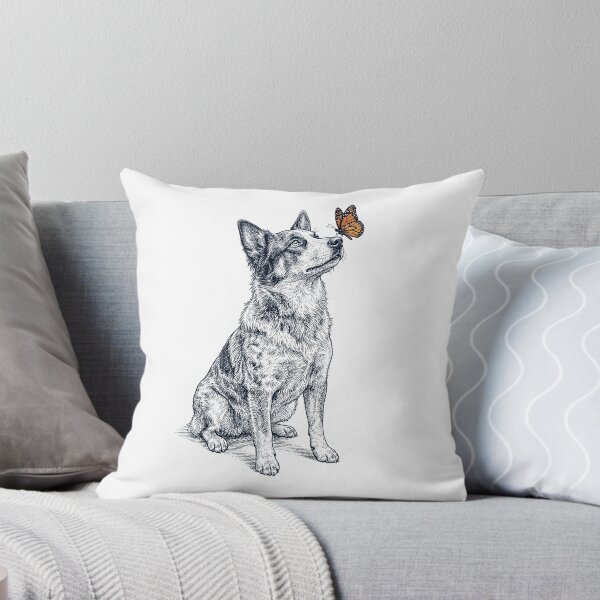 Item preview, Vintage Texas Heeler with Butterfly Dog Lover designed and sold by DoodleTortle.