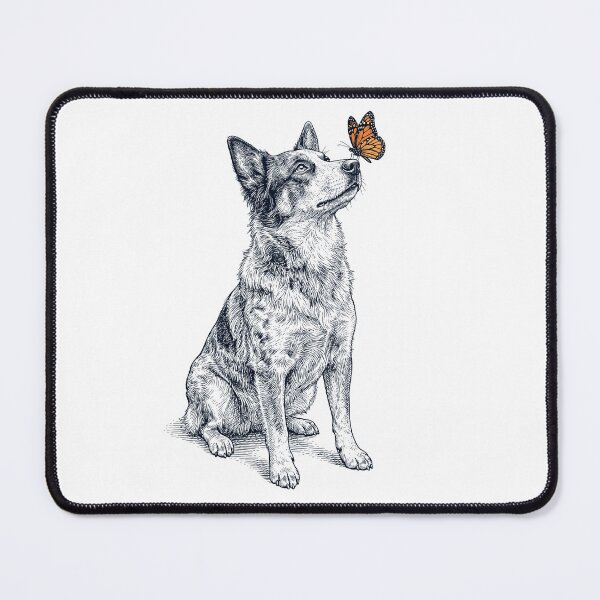 Item preview, Vintage Texas Heeler with Butterfly Dog Lover designed and sold by DoodleTortle.