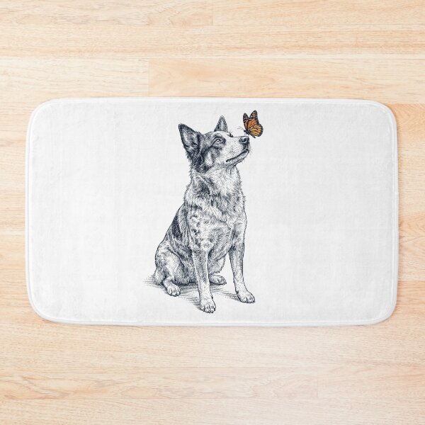 Item preview, Vintage Texas Heeler with Butterfly Dog Lover designed and sold by DoodleTortle.