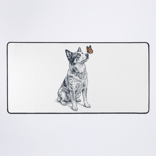 Item preview, Vintage Texas Heeler with Butterfly Dog Lover designed and sold by DoodleTortle.