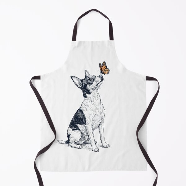 Item preview, Vintage Toy Fox Terrier with Butterfly Dog Lover designed and sold by DoodleTortle.