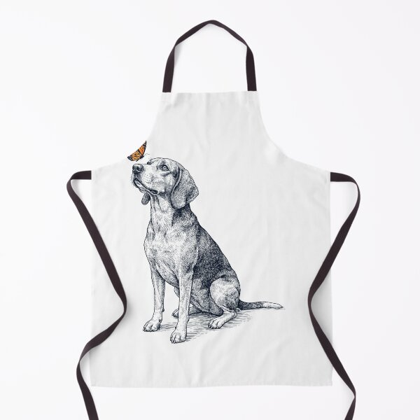 Item preview, Vintage Treeing Walker Coonhound with Butterfly Dog Lover designed and sold by DoodleTortle.