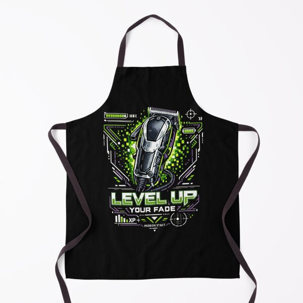 Item preview, Level Up Your Fade – Gaming Barber Clippers Pixel Glow Futuristic Neon Design designed and sold by Ladys-Gents.