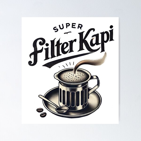 Item preview, Super Filter Kapi South Indian Coffee Lover Vintage designed and sold by Globalcitytees.