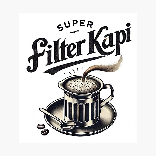 Item preview, Super Filter Kapi South Indian Coffee Lover Vintage designed and sold by Globalcitytees.