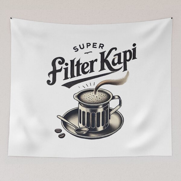Item preview, Super Filter Kapi South Indian Coffee Lover Vintage designed and sold by Globalcitytees.