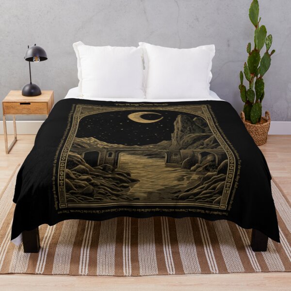 Item preview, Moonlit Fantasy Landscape Vintage Adventure Classic T-Shirt designed and sold by RRMadeArt.