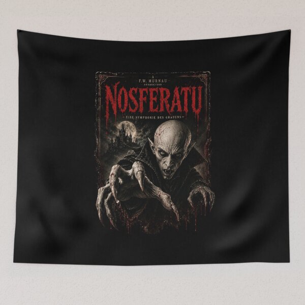 Item preview, Nosferatu Vampire Horror Shirt, Gothic Dracula Graphic Tee, Vintage Silent Horror Movie Inspired T-Shirt designed and sold by TheClockOutClub.