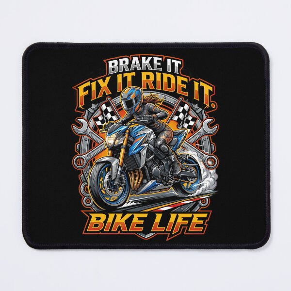Item preview, Brake It Fix It Ride It Performance Bike Illustration designed and sold by enzoade.