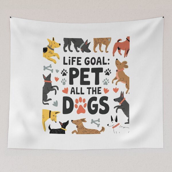 Item preview, Life Goal Pet All The Dogs Funny Dog Lover designed and sold by OlyvieArt.