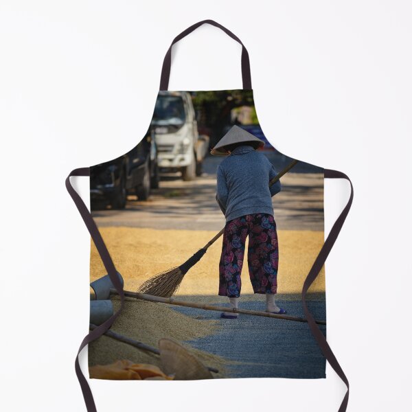 Item preview, Woman in a conical hat sweeping rice designed and sold by franck380.