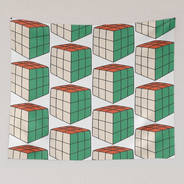 Item preview, Hungarian Rubik’s Cube – Flat Style Magyar Puzzle Design designed and sold by EmeraldeaDesign.