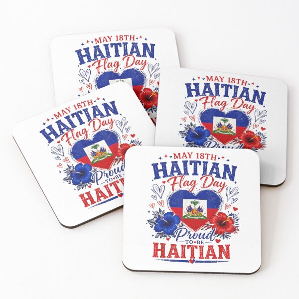 Item preview, happy haitian flag day proud haiti flag  designed and sold by CAnastazyshop.
