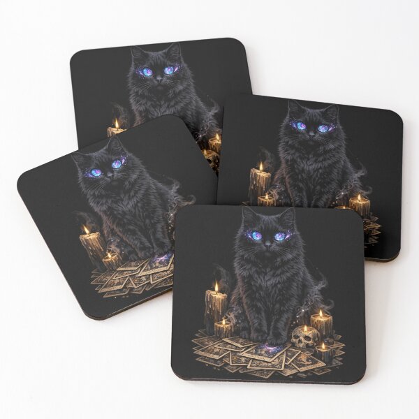 Item preview, Mystical Black Cat With Cosmic Eyes designed and sold by Maclaw200d.