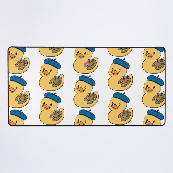 Item preview, Cute Kawaii Artist Rubber Duck with Blue Beret and Palette Sticker designed and sold by LYAN-STORE.