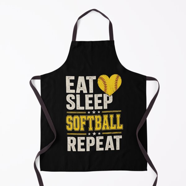 Item preview, Eat Sleep Softball Repeat designed and sold by zoes-ink.