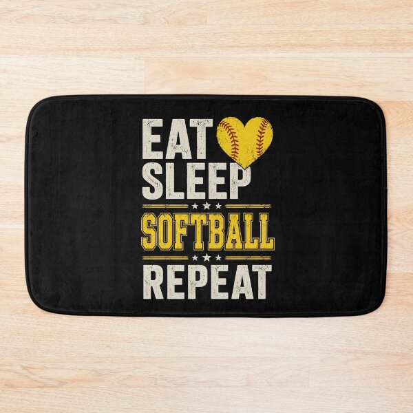 Item preview, Eat Sleep Softball Repeat  designed and sold by zoes-ink.