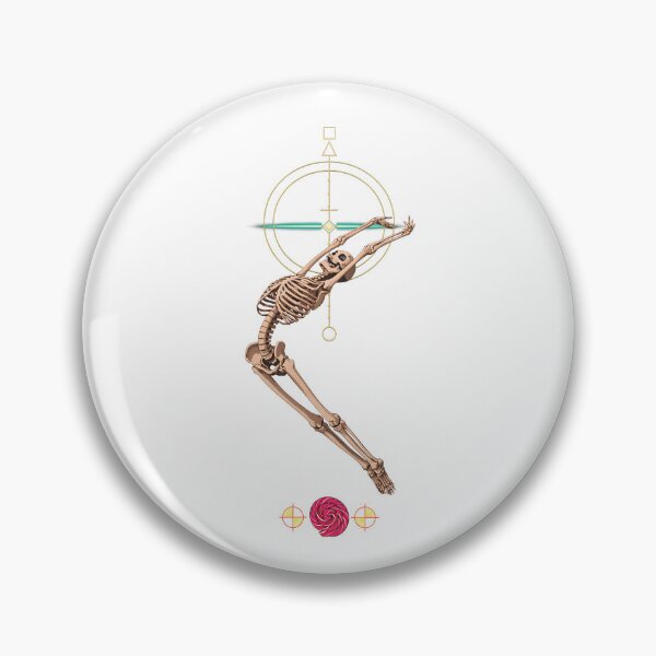 Item preview, Skeleton reaching through geometry designed and sold by m-yoga-store.