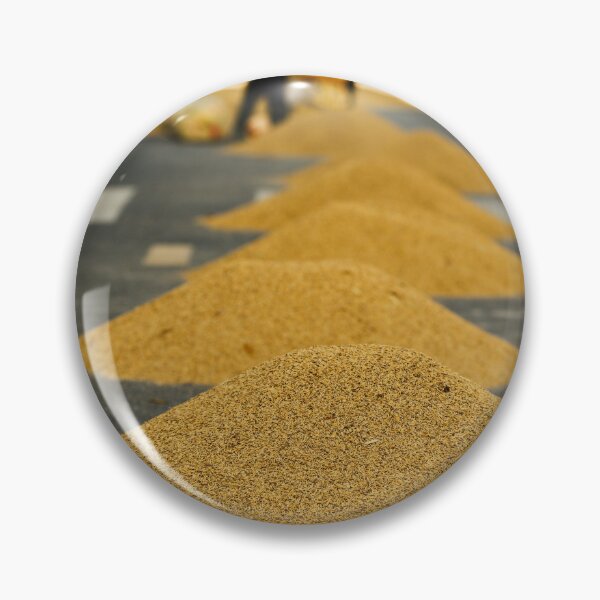 Item preview, Pyramids of rice drying on the road designed and sold by franck380.