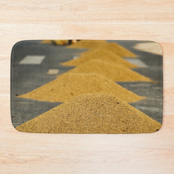 Item preview, Pyramids of rice drying on the road designed and sold by franck380.