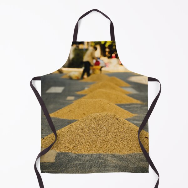 Item preview, Pyramids of rice drying on the road designed and sold by franck380.