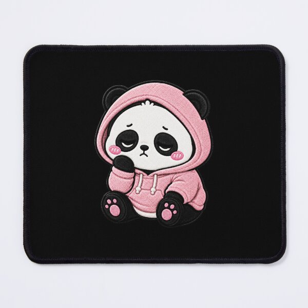 Item preview, Too Cute To Work Panda Embroidery Patch Kawaii designed and sold by ColorSplash123.